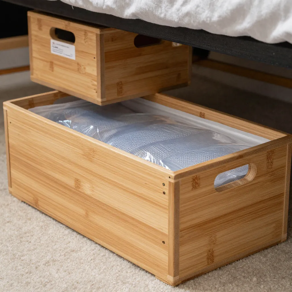 Bedroom textile organization